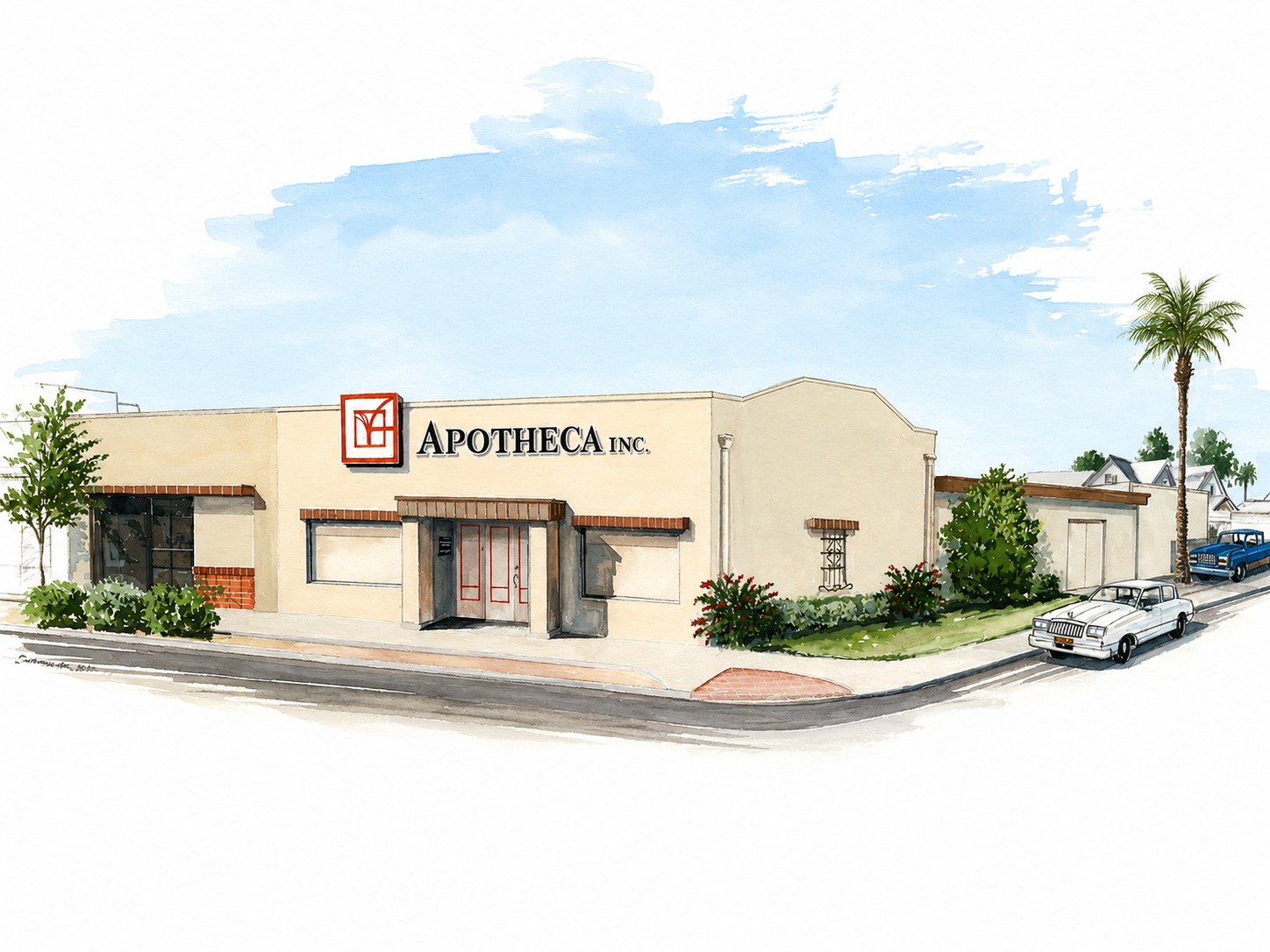 Apotheca Inc. Original Building Illustration