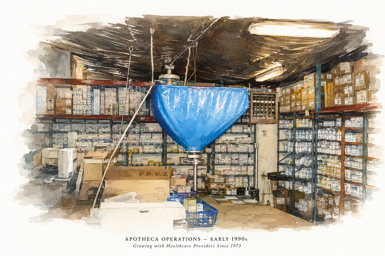 Apotheca operations in the early 1990s